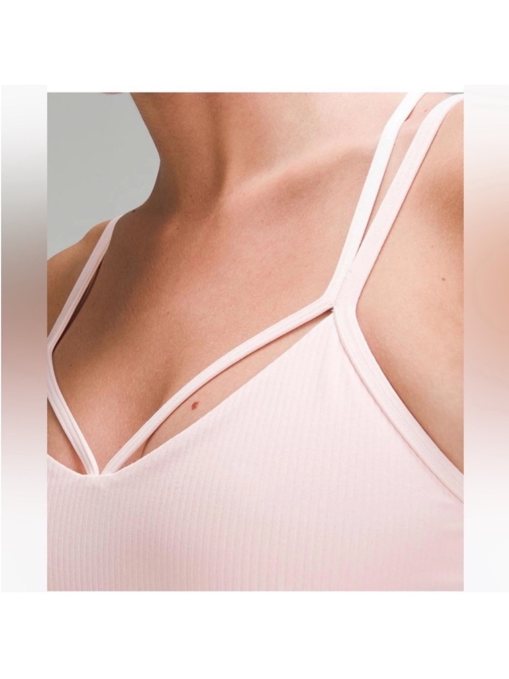 Lululemon Align Strappy Ribbed Tank Top Strawberry Milkshake Sz 6